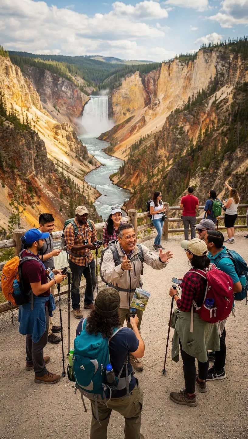 Rodzina cieszy się wspólnym czasem na zwiedzaniu historycznych miejsc w Stanach Zjednoczonych.