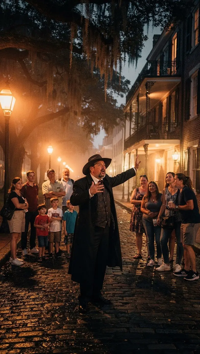 Grupa turystów zwiedzająca historyczne miasto pod okiem doświadczonego przewodnika.